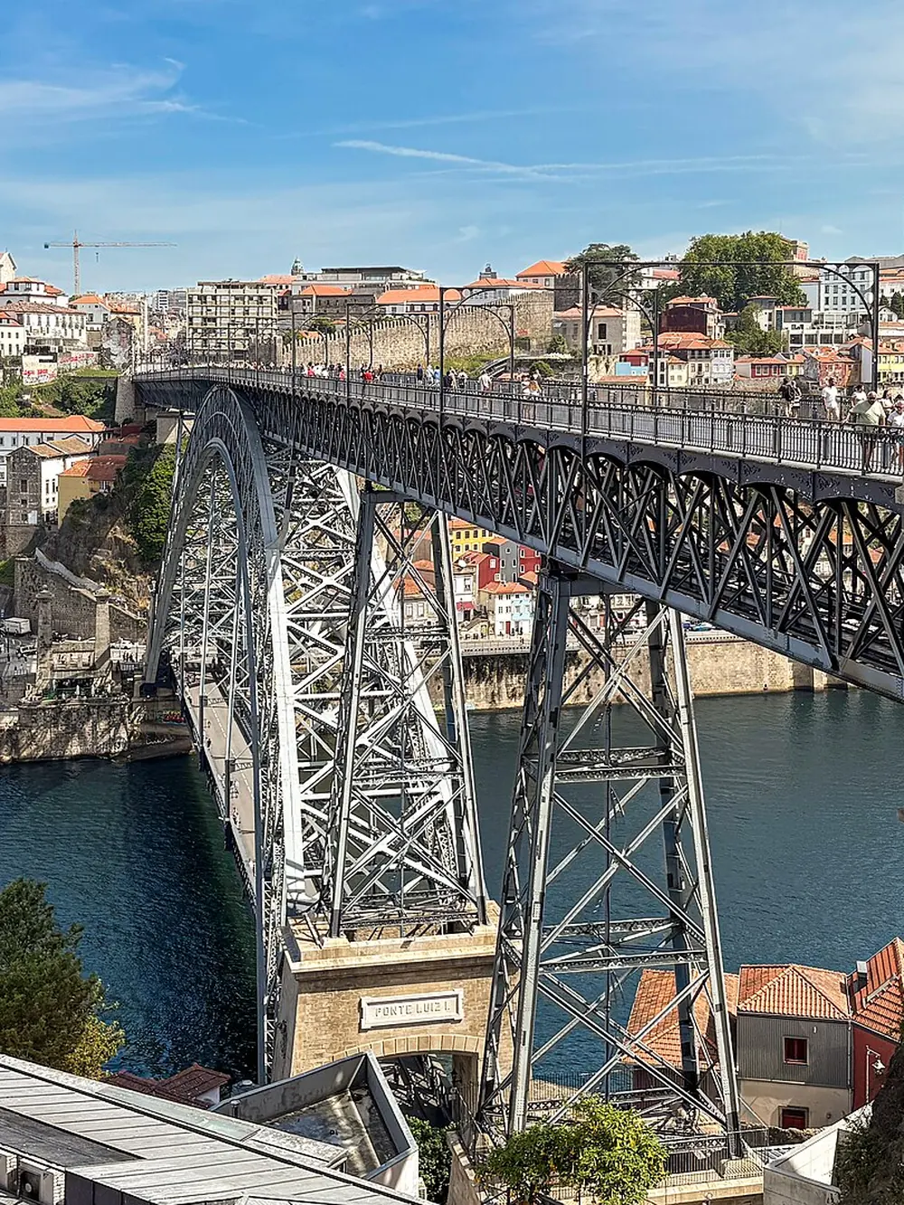 Ponte Dom Luís I e a Ribeira do Porto sobre o rio Douro